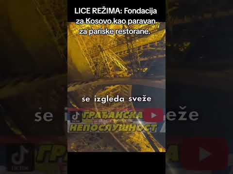 LICE REŽIMA: Fondacija za Kosovo i Metohiju kao paravan za pariske restorane. #shorts