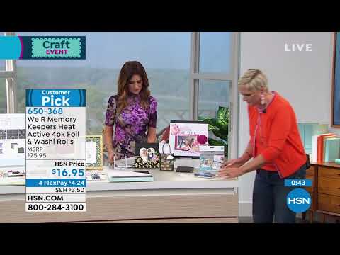 We R Memory Keepers Heat Active 4pack Foil and Washi Rol...