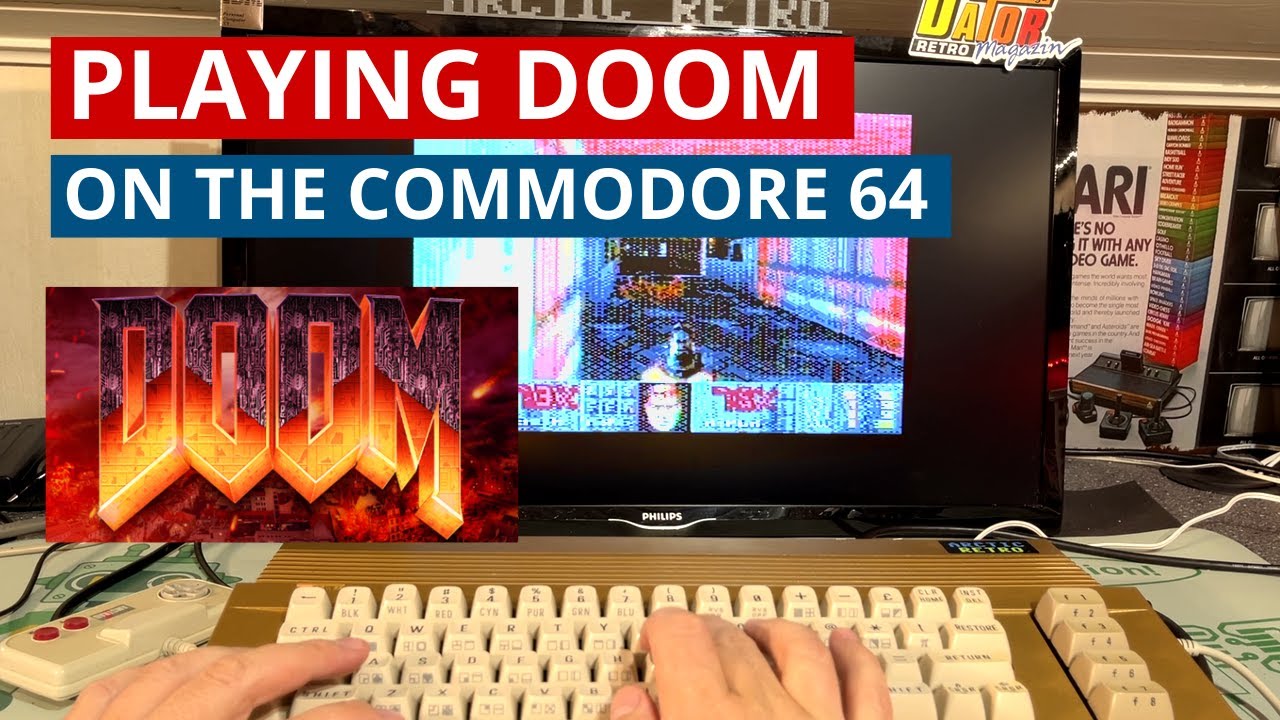 DOOM ON THE COMMODORE 64 in 50 FPS! The RAD Expansion unit