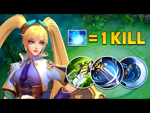 LAYLA 2ND SKILL = 1 KILL BUILDLive Mlbb : arena of valor #india #mobilelegends