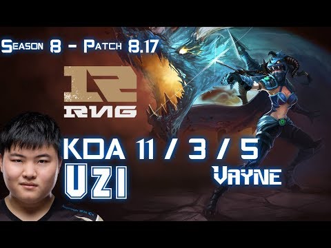 RNG Uzi VAYNE vs KAI'SA ADC - Patch 8.17 KR Ranked
