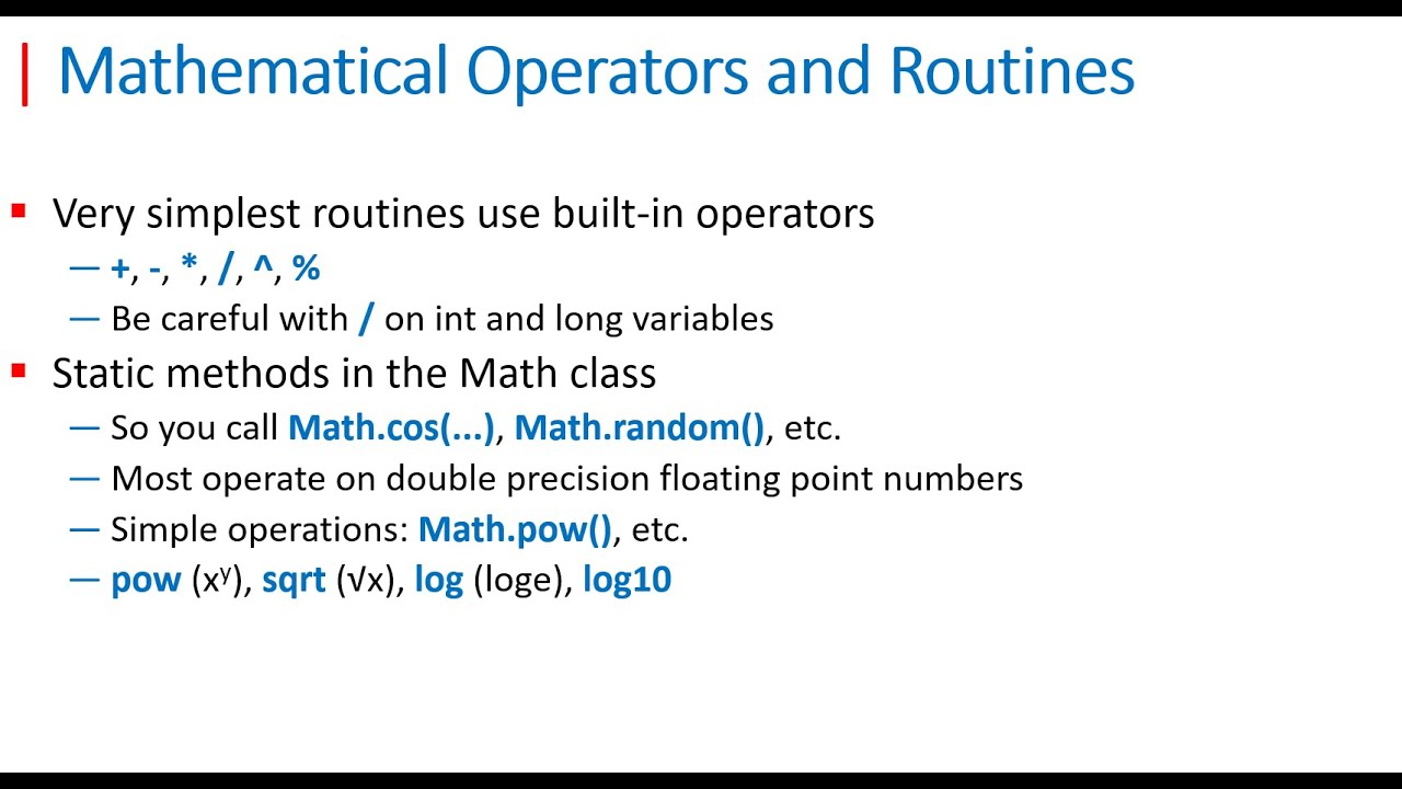 Lecture 21 Java |  Arithmetic Operator  بالعربي