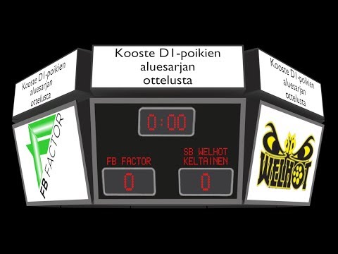 D1-poikien aluesarja FB Factor-SB Welhot keltainen