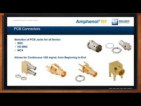 September 23, 2020 - Today’s 4K and emerging 8K video standards require an enormous amount of bandwidth. And, with all that bandwidth, there are new demands on our interconnects. In this episode of Chalk Talk, Amelia Dalton chats with Mike Comer and Ron Orban of Amphenol RF about the evolution of broadcast technology and the latest interconnect solutions that are required to meet these new demands.
More information about Amphenol RF Adapters & Cable Assemblies for Broadcast: https://bit.ly/3iYYECS