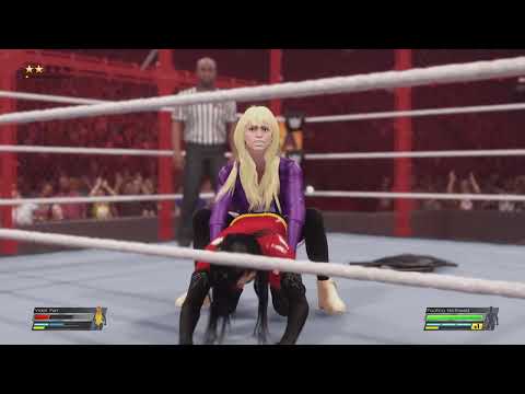 WWE 2K22 Violet Parr Vs Pacifica Northwest WWE championship Hell in a Cell PPV