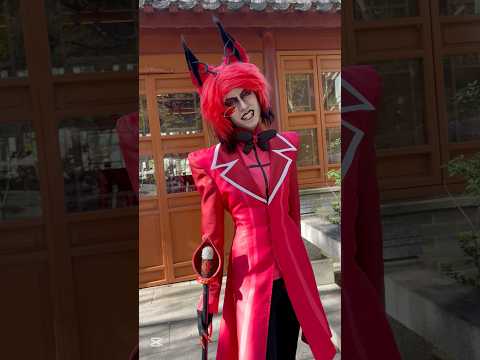 Credits📌 Comment! Aussie ‘shake my hand NOT in character! #hazbinhotel #alastor #angeldust #lucifer