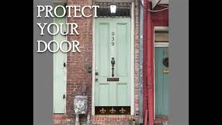 Custom Door Kick Plates from DeckTheDoorDecor com