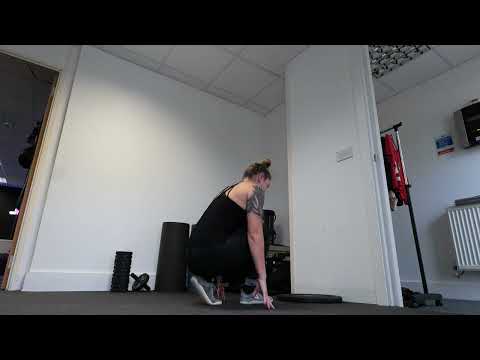 Heels to Wall Handstand Plate Taps