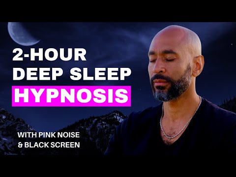 Deep Sleep Hypnosis, Guided Sleep Meditation | Pink Noise Background