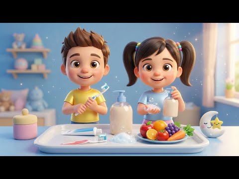 Good Habits Song for Children | Brush, Bath, Wash Hands | Kids Rhymes | Rishik Films #kids