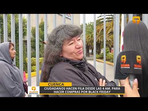 Ciudadanos hacen fila desde las 4 am. para hacer compras por Black Friday