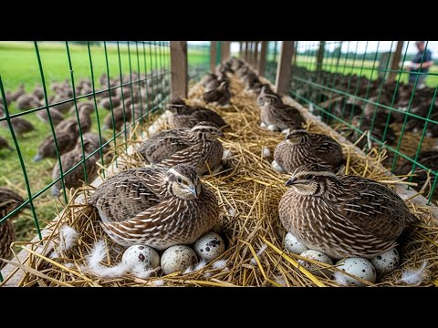 Quail farming - How to raise quail for eggs and meat every day - Organic poultry development