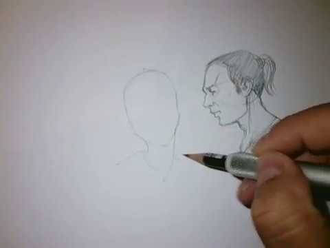 drawing heads from imagination