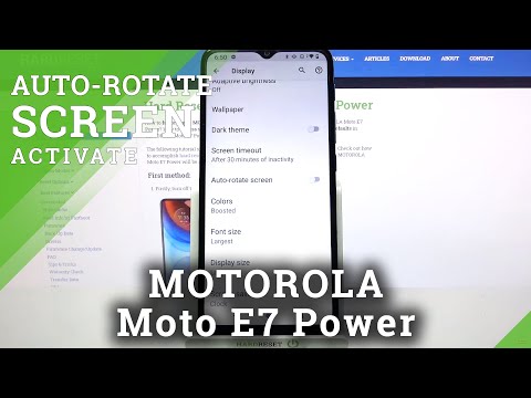 How to Disable Screen Rotation on MOTOROLA Moto E7 Power – Turn Off Auto-Rotation