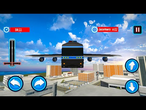 Flying Police Bus for Prisoners | Gameplay Android