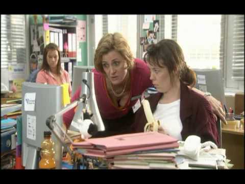 Green Wing Joanna gets a banana down her top