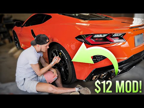 The $12 Mod for 2020 Corvette C8! *LOOKS SO GOOD*