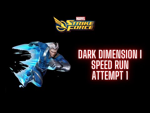 Speed Run Dark Dimension I Shooting for Top 5 Timed Attempt 1 Marvel Strike Force MSF