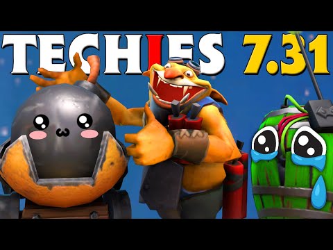 Techies Sticky Bomb is Amazing - DotA 2 Patch 7.31