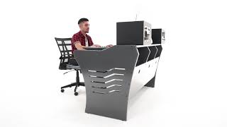 Video thumbnail for Artista Studio Desk - 88 Keyboard Desk by AZ Studio Workstations