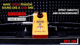 Video thumbnail for MXR Phase 90 in depth + R28 MOD to sound like the vintage SCRIPT LOGO by Redbunker