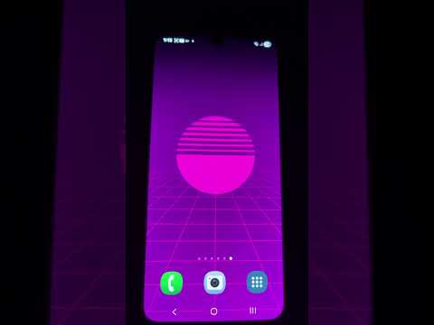 Synthwave Grid Live Wallpaper
