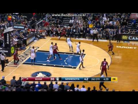 Hassan Whiteside 24Pts, 20Reb(Off:9), 2Blk vs MIN (2015.02.04)