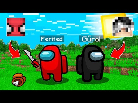GÜROL VE FERİTED AMONG US KARAKTERİNE DÖNÜŞTÜ! 😱 - Minecraft