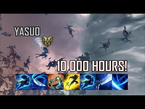 What 10000 HOURS of YASUO Experience Looks Like - Best EQ Flash YS - League Of Legends