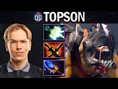 OG.TOPSON LIFESTEALER WITH AGHANIMS SCEPTER - DOTA 2 7.28 GAMEPLAY