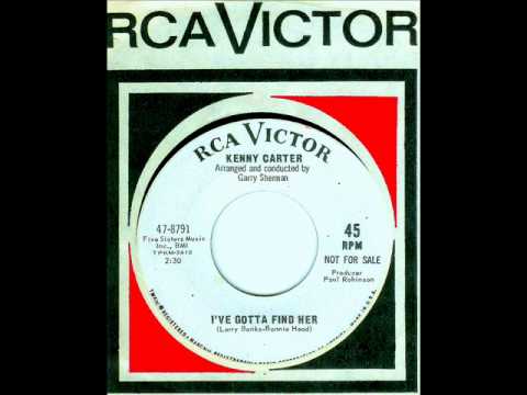 Kenny Carter - I'VE GOTTA FIND HER  (1966)