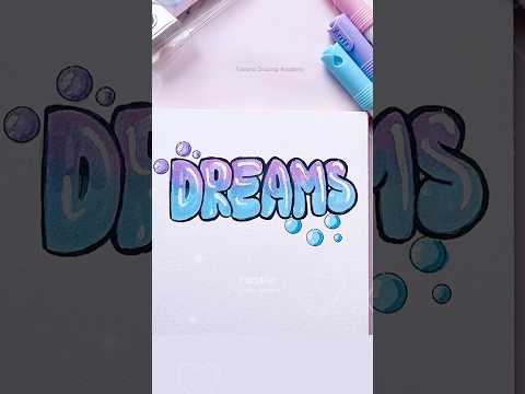 Bubble Letters ✨#art #calligraphy #lettering