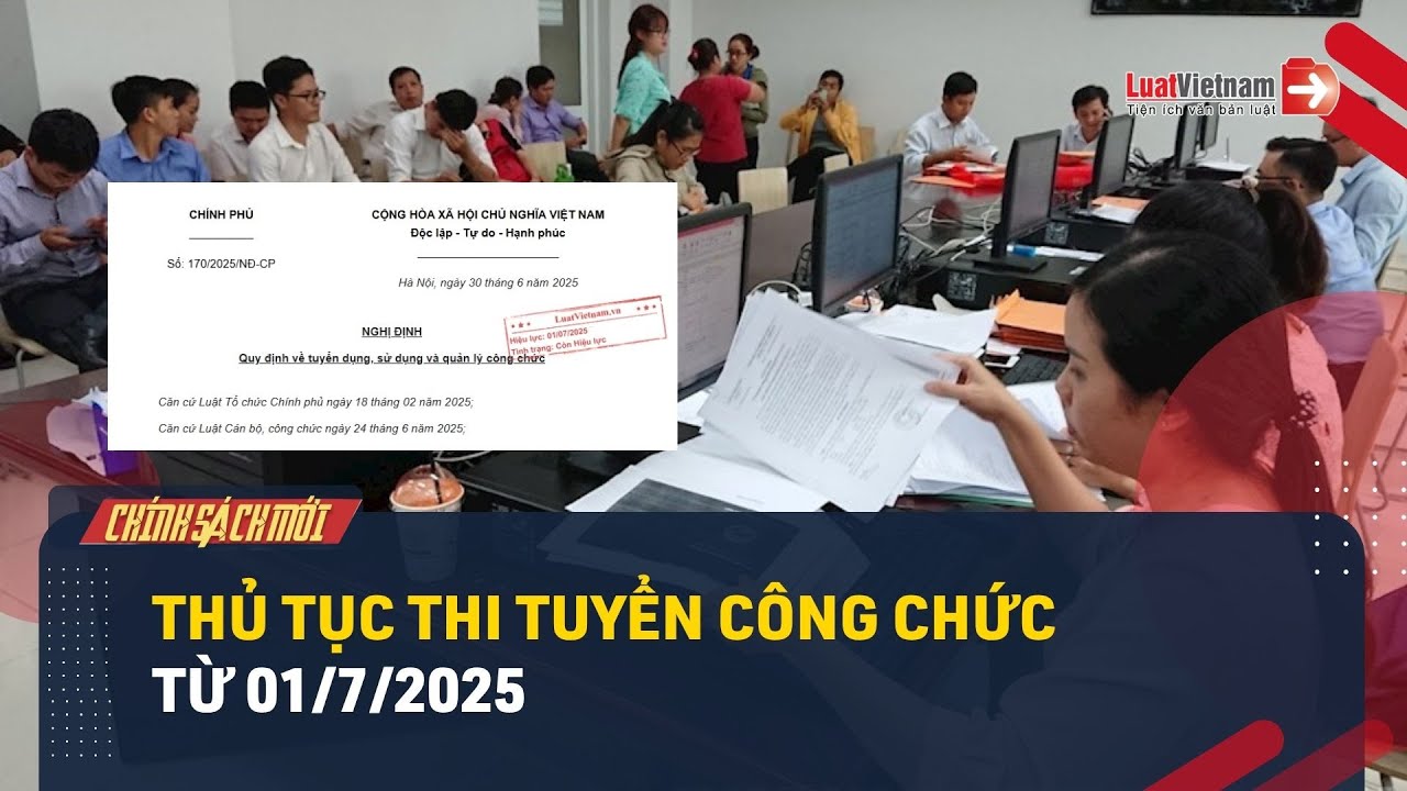 Trình tự thi tuyển công chức theo Nghị định 170/2025/NĐ-CP