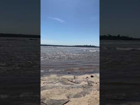 Formação do Rio Madeira - Encontro entre os Rios Mamoré e Beni - Nova Mamoré/RO #rio #boat #amazonia