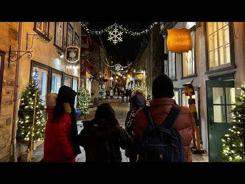 Quebec City LIVE Exploring Wednesday Evening (December 14, 2022)