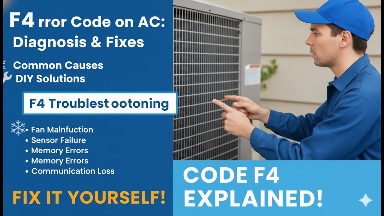 Air Conditioner F4 Error Code ❄️ What It Means and How to Fix It Fast