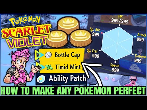 How to Make ANY Pokemon PERFECT - Hyper Training Bottlecaps Mints Guide - Pokemon Scarlet Violet!