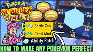 How to Make ANY Pokemon PERFECT - Hyper Training Bottlecaps Mints Guide - Pokemon Scarlet Violet!