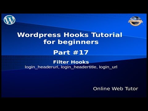 Wordpress Hooks Tutorial for beginners from scratch 17 Simple login filter hooks url title