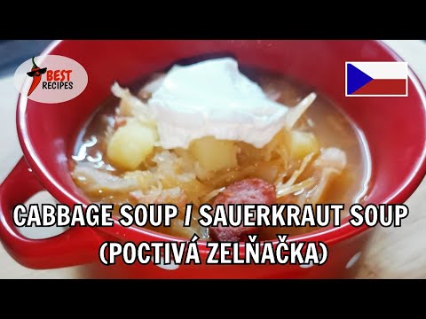 CZECH CABBAGE SOUP - SAUERKRAUT SOUP - ZELŇAČKA