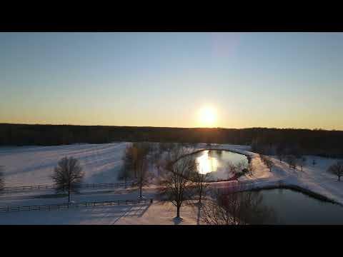 Drone Footage of 1 3 22 Snow in Virginia