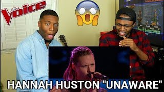 The Voice 2016 Blind Audition - Hannah Huston: &quot;Unaware&quot; (REACTION)