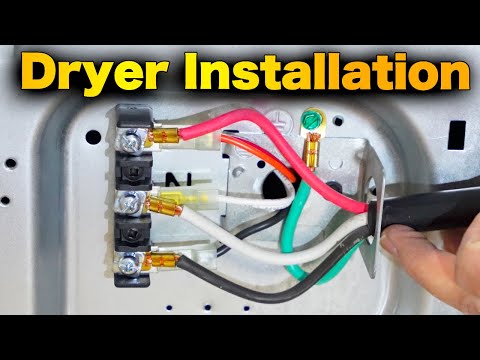 How To Hook Up A Dryer - 4 PRONG CORD AND FLEXIBLE VENT PIPE