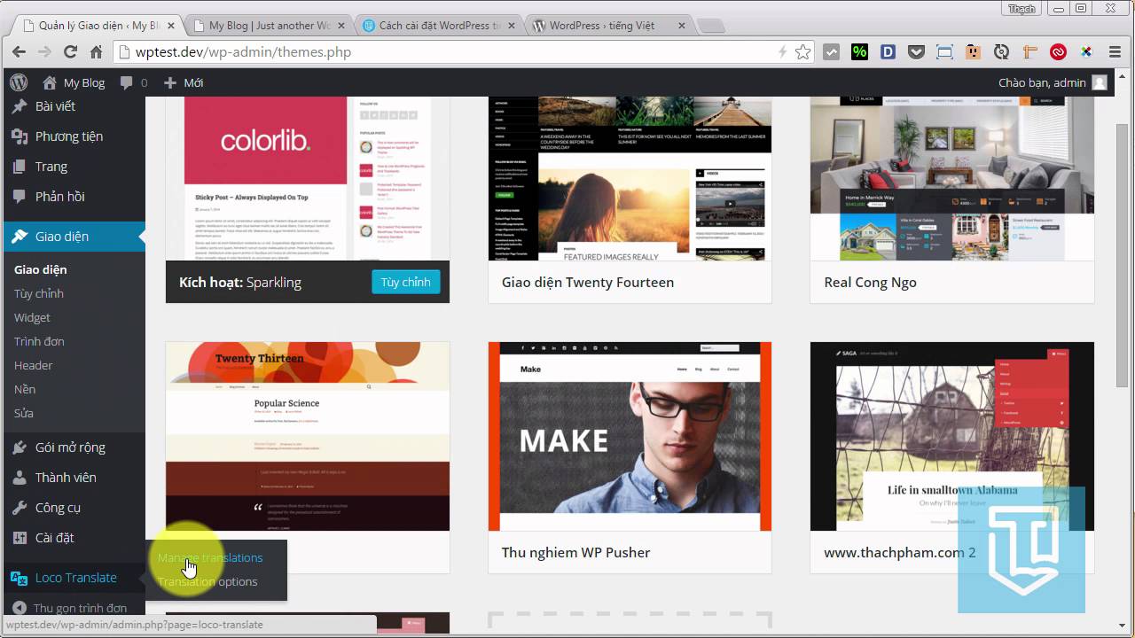 Hướng dẫn dịch theme và plugin WordPress với Loco Translate