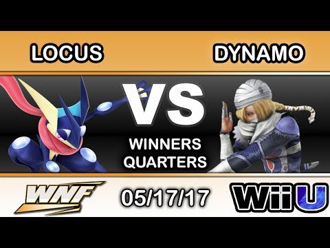 WNF 2.2 - Locus (Ryu, Greninja) Vs. 2S | Dynamo (Sheik) Winners Quarters - Smash Wii U