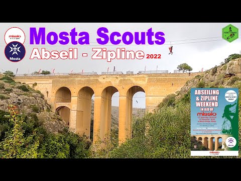 Mosta Scouts Abseil & Zipline in aid of Missio 2022