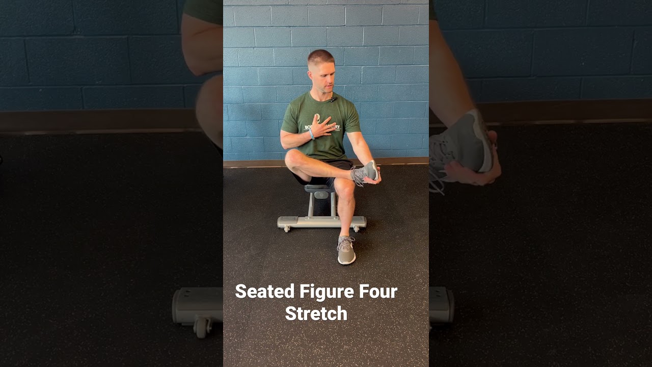 Seated Figure Four Stretch - YouTube