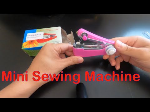 Mini Handheld Stapler Sewing Machine, how it works for chain stitch, review