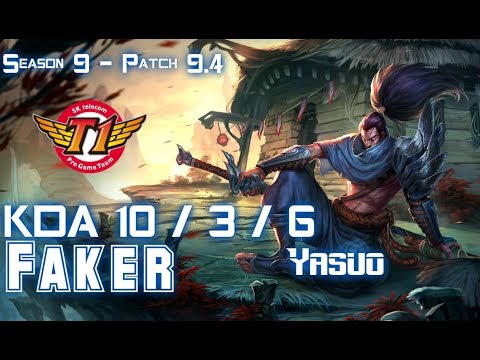 SKT Faker YASUO vs ZOE Mid - Patch 9.4 KR Ranked