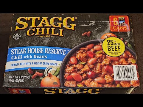 Costco Sale Item Review Stagg Chili Steak House Steakhouse Reserve Chili with Beans Beef Taste Test